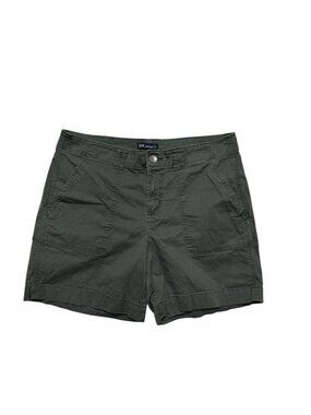 Lee Olive Green Shorts Womens 12 Straight Fit Cotton Stretch